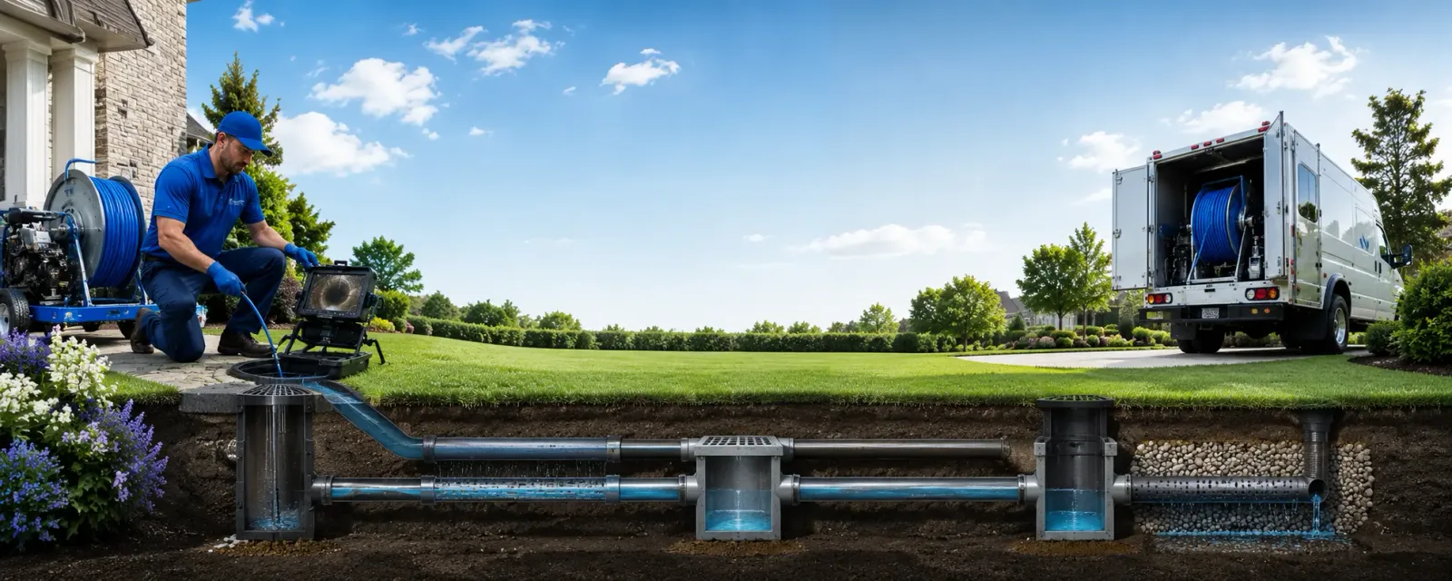Outdoor drain cleaning information for Spivey, KS